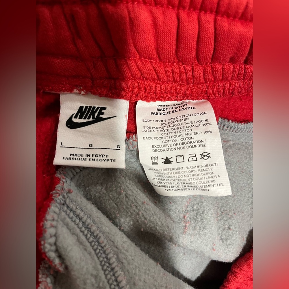 Nike Mens Fleece Club Casual Galaxy Embroidered Swoosh Shorts Size Large - Picture 10 of 12